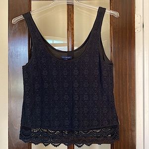 American Eagle 🦅 Outfitters black lace Tank Top